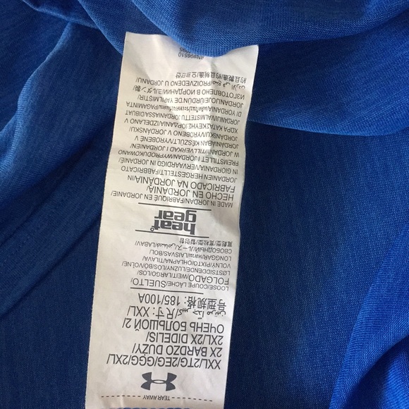Under armour blue heat gear men’s 2xl t shirt - Picture 4 of 5